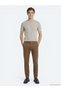 Brown Woven Jogging Fit Casual Cotton Blended Trousers