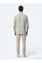 Green Regular Fit Long Woven Casual Cotton Blend Shirt - 5