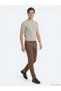Brown Woven Jogging Fit Casual Cotton Blended Trousers - 4