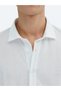 White Patterned Regular Fit Short Casual Shirt - 4