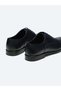 Navy Blue Leather Classic Shoes - 3