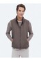 Dark Mink Regular Fit Hidden Hood Woven Sports Vest - 5