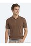 Brown Plain 100% Cotton T-Shirt - 3