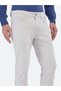 Gray Woven Slim Fit Casual Cotton Blend Trousers - 4