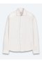 Beige Regular Fit Long Woven Casual Cotton Blend Shirt - 6