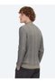 Mink Crew Neck Jacquard Wool Blend Knit Sweater - 5