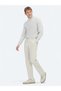 Beige Woven Regular Fit Smart Casual Cotton Blend Trousers - 2