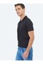 Cuban Collar Black Jacquard T-Shirt - 4