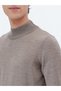 Mink Half Turtleneck Plain Knit Wool Blended Sweater Sweater - 4