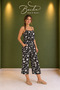 Floral Patterned Summer Jumpsuit - 2