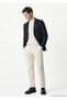 Navy Blue Comfort Fit 100% Wool Jacket - 2