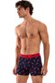 Cotton Lycra Flexible Fabric Printed Colorful Patterned Set of 3 Men's Boxers - 7