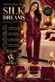 Silky Satin Short Sleeved Women's Pajama Set with Stone Accents