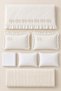 5-Piece Cotton, Pique Bedspread, Elephant Pattern and Ruffle Amazon Single Double Cream Duvet Cover Set - 7