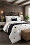 8-Piece Süzene Punch Embroidered Ruffles and Bedspreaded Punch Point Cotton Double Duvet Cover Set