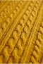 Feris 7 Piece Cotton Knitwear Blanket Double Duvet Cover Set Mustard - 5