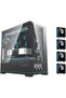 DY451 Pro ATX/M-ATX/ITX Gaming PC Case, 4 ARGB, RPM Display, Up to 360mm Radiator, Up to 420mm GPU, Type-C, Black