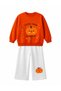 Cotton Oversize Printed Sweatshirt - Printed Palazzo Sweatpants Set