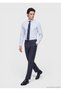 Indigo Plain Woven Regular Fit Classic 100% Wool Trousers - 3