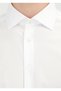 White Plain Regular Fit Long Woven Classic 100% Cotton Shirt - 4