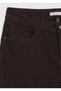 Brown Woven Slim Fit Casual Cotton Blend Trousers - 8
