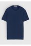 Navy Blue Plain T-Shirt - 5