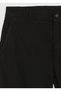 Black Plain Woven Jogging Fit Casual Trousers - 8