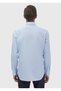 Dark Blue Plain Regular Fit Long Woven Classic 100% Cotton Shirt - 6