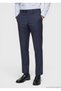 Indigo Plain Woven Regular Fit Classic 100% Wool Trousers - 2