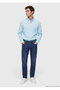 Mint Plain Casual Fit Long Woven Casual 100% Linen Shirt - 2