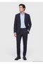 Navy Blue Micro Modern Fit Wool Blended Suit - 3