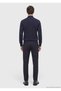 Navy Blue Half Turtleneck Plain Knit Wool Blended Sweater - 6