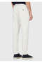 Beige Plain Woven Jogging Fit Casual Cotton Blend Pants - 5