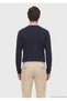 Navy Blue Plain 100% Cotton T-Shirt - 6