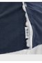 Navy Blue Printed Casual Fit Long Casual Shirt - 5