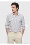 Light Mink Striped Regular Fit Long Woven Casual Shirt - 3