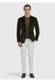 Khaki Corded Fabric Zeroweight Slim Fit 100% Cotton Jacket - 2
