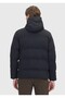 Black Regular Fit Hooded Woven Coat - 6