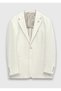 Beige Patterned Shirt Shoulder Slim Fit Cotton Blend Jacket - 6