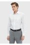 White Plain Regular Fit Long Woven Classic 100% Cotton Shirt - 3