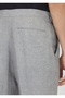Gray Plain Woven Regular Fit Casual 100% Linen Trousers - 4