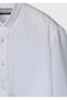 White Plain Casual Fit Long Woven Casual 100% Linen Shirt - 7