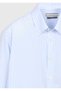 Blue Striped Regular Fit Long Woven Classic 100% Cotton Shirt - 6