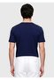 Navy Blue Plain Crew Neck 100% Cotton T-Shirt - 5