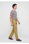Oil Green Plain Woven Regular Fit Casual 100% Linen Trousers - 3