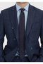 Navy Blue Plain Zeroweight Slim Fit Wool Blended Suit - 4
