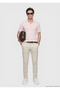 Pink Plain 100% Linen T-Shirt - 2