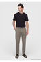 Mink Plain Woven Jogging Fit Casual Trousers - 3