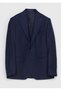 Navy Blue Checkered Zeroweight Slim Fit 100% Wool Suit - 5