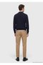 Navy Blue Polo Neck Plain Knit Wool Blended Sweater - 6